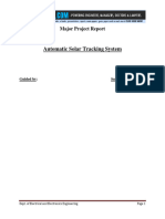 Btech EEE Major Project Report On Automatic Solar Tracking System