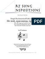 Rachmaninoff Op 4 No 4 Transposed To D Minor