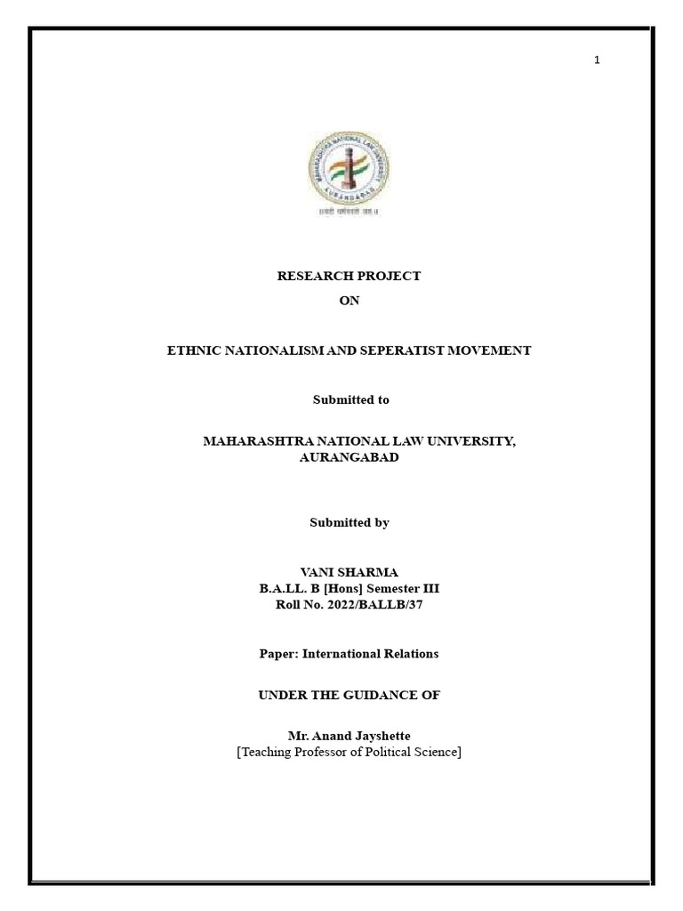 Ethnic Nationalism & Separatism Study | PDF | Nationalism | Tibet