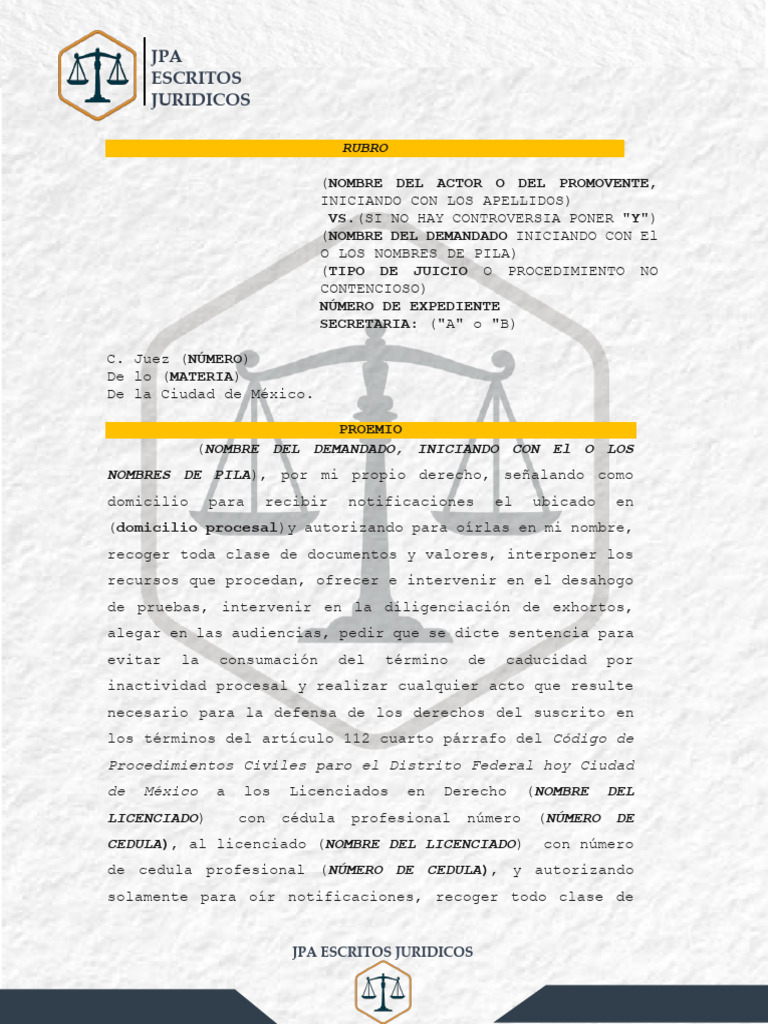 Contestación y Reconvención Jurídica | PDF | Demanda judicial | Justicia