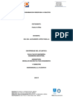 Trabajo Programacion Orientada A Objetos - Paulo Utria