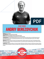 Andriy Berezovchuk: Staff Coach