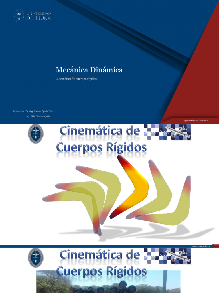 Cinemática de Cuerpos Rígidos en Mecánica | PDF | Cinemática | Rotación ...