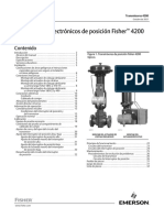 Instruction Manual Transmisores Electrónicos de Posición Fisher 4200 Fisher 4200 Electronic Position Transmitters Spanish Universal Es 124154