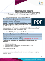 Guide For The Development of The Practical Component - Unit 2 - Phase 3 - Practical Component - Educational and Pedagogical Practice