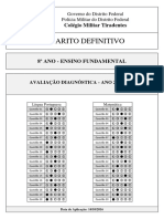 Cartão-Resposta - 8º Ano - 2016 - DeFINITIVO