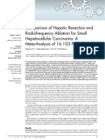 Comparison of Hepatic Resection and RFA