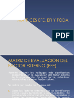 Matrices Efe, Efi y Foda