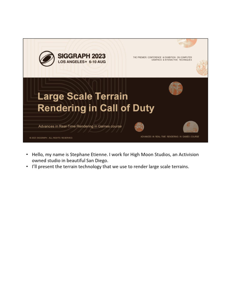 Etienne atvi large scale terrain rendering with notes advances