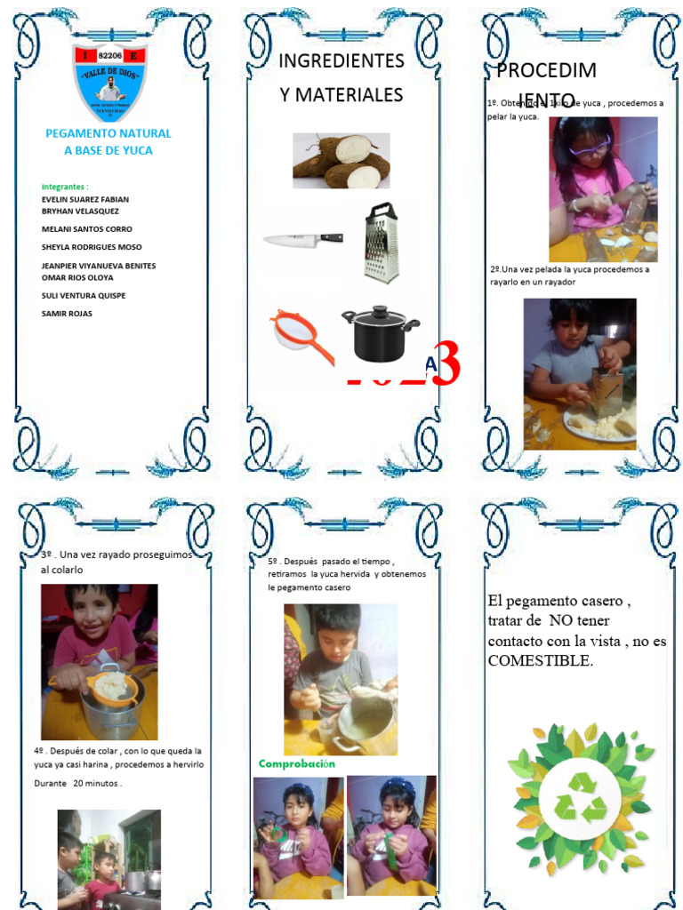 Procedim Iento: Ingredientes Y Materiales | PDF