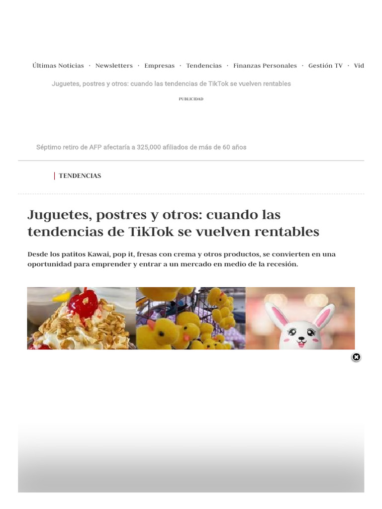 Emprendimientos en TikTok_ Patitos Kawai, Fresas Con Cremas, Pop It