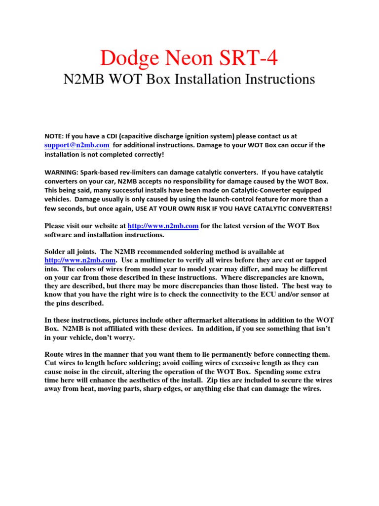 n2mb boost box instructions WOT 2-Step, No Lift Shift and Shift Light Install and Review - Page 2 N2MB WOT Box Install with