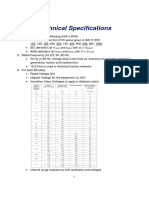 Technical Specifications and Standards