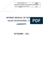 Informe Mensual de Seguridad Lacramarca, Setiembre 2023