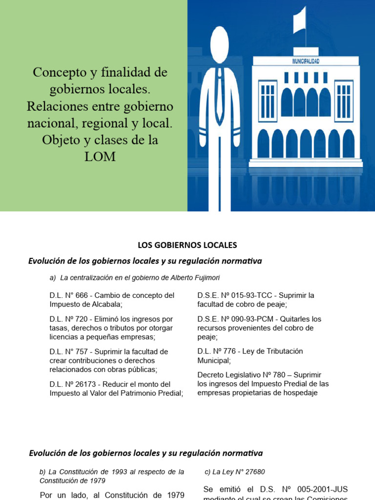 Gobiernos Locales y Descentralización | PDF | Gobierno local | Gobierno