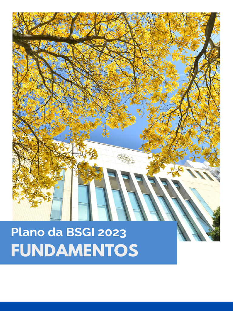 Fundamentos do Plano BSGI 2023 | PDF