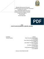 Taller Constitución de Empresa Compañía Anonima