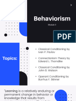 Tve1 m3 Behaviorism