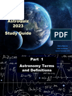 Astro Quiz Study Guide 2023 2