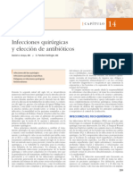 Infecciones Quirúrgicas y Elección de Antibióticos - Sabiston. 18ed