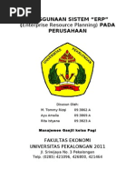 Download PENGGUNAAN SISTEM ERP PADA PERUSAHAAN by Mohammad Tommy Rizqi SN68296172 doc pdf