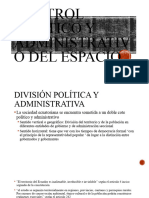 Control Político y Administrativo Del Espacio