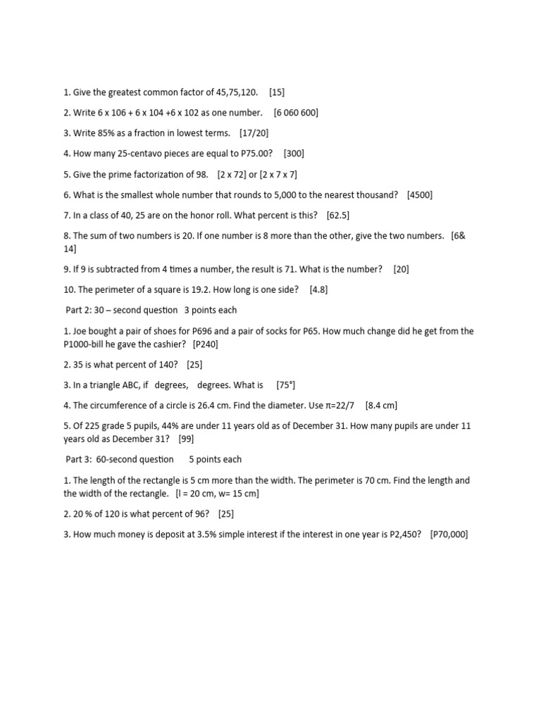 Math 5 reviwer no3 pdf length area