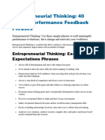 Entrepreneurial Thinking