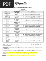 Pfisd Uil Eligibility Calendar