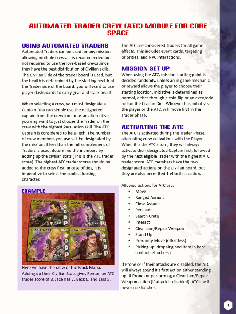 ATC Module: Trader Crew Operations | PDF | Barter