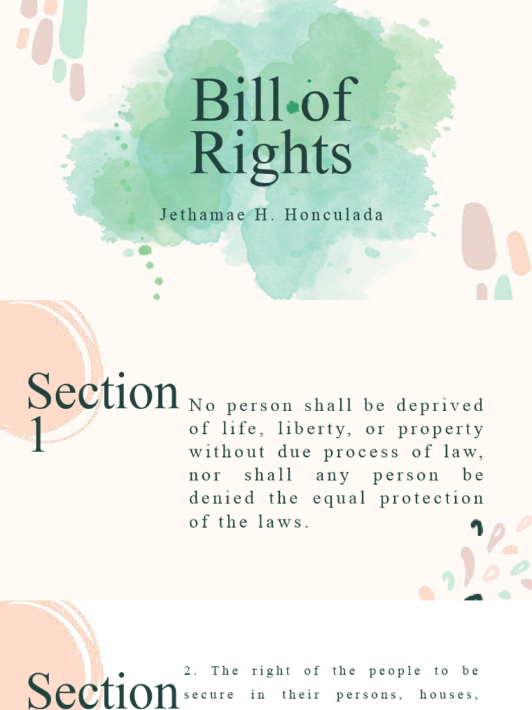 Bill of rights pdf search and seizure common law