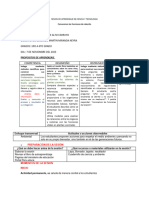 Sesion de Aprendizaje de Mat - Cyt 7 de Nov