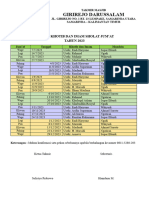 Jadwal Khotib Dan Imam Sholat Jumat