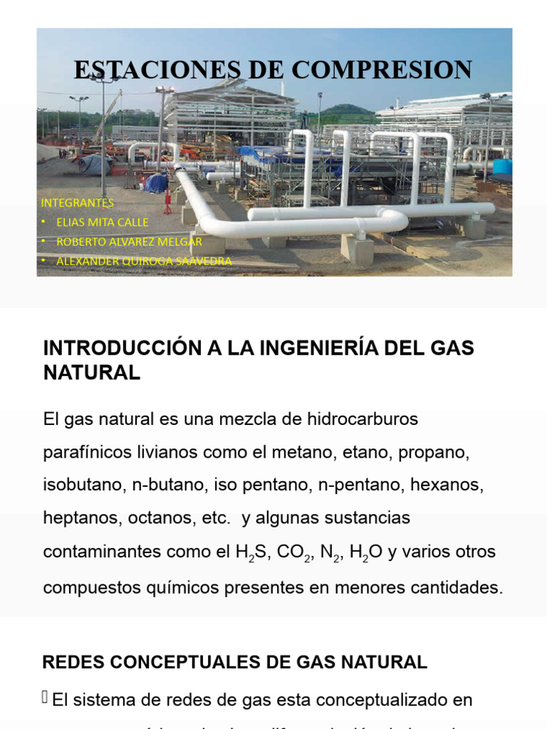 Estaciones de Compresión de Gas Natural | PDF | Gas natural | Presión