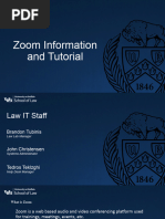 Zoom Information and Tutorial