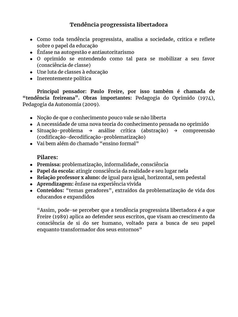 Tendência Progressista Libertadora | PDF
