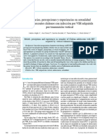 Beliefs Perceptions and Experiences in Sexuality of Chilean Adolescents With Hiv Acquired by Vertical Transmissionrevista Chilena de Infectologia