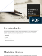 PPT10 Functional Level Strategy