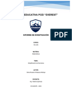 Informe de Investigación Simplificacion de Fracciones