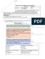 Guía Evaluada Cuento, Signos, Aumentativo y Diminutivo