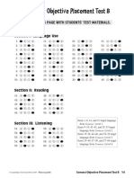 Connect2 Level1 Objective Placement Testb Answer Key