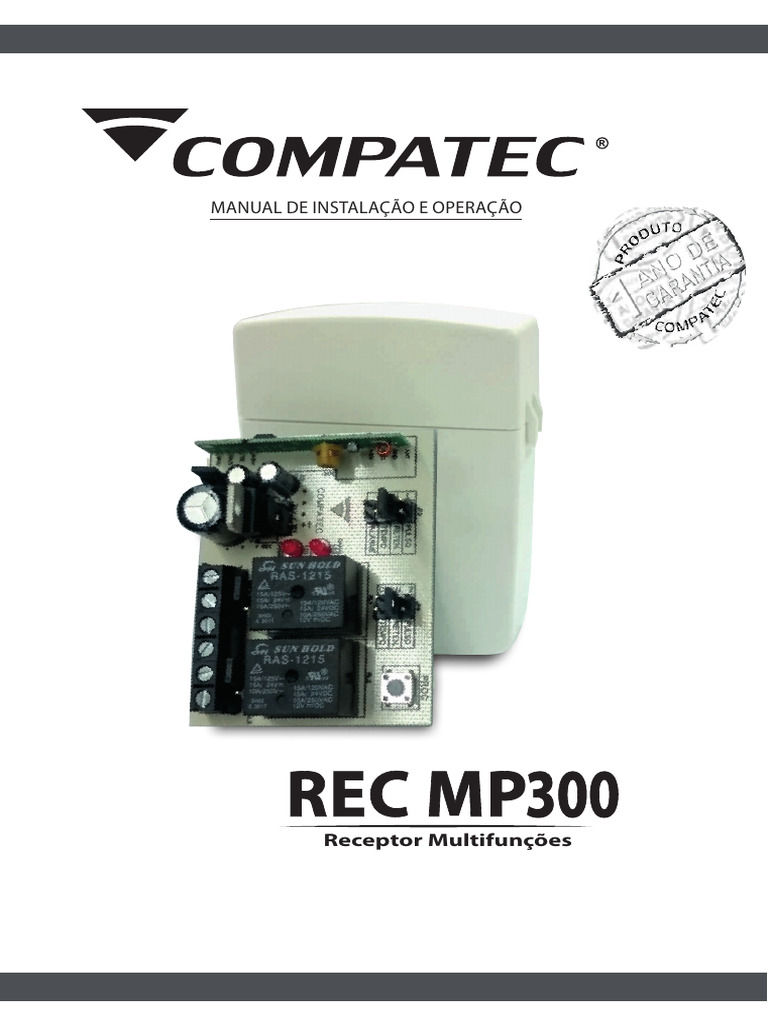Manual do Receptor Compatec 300 | PDF | Engenharia Elétrica | Eletricidade