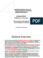 Unidad 6 - 2023 - Puntos 6.1, 6.2 y 6.3 - Sistema Financiero - BCRA - Carta Orgánica y Ley de Entidades Financieras