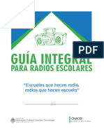 Guía Integral para Radios Escolares - Ministerio Educación Chaco