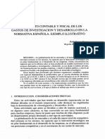 1ratamiento Contable Y Fiscal de Los Gastos de Investigacion Y Desarrollo en La Normativa Española. Ejemplo Ilustrativo