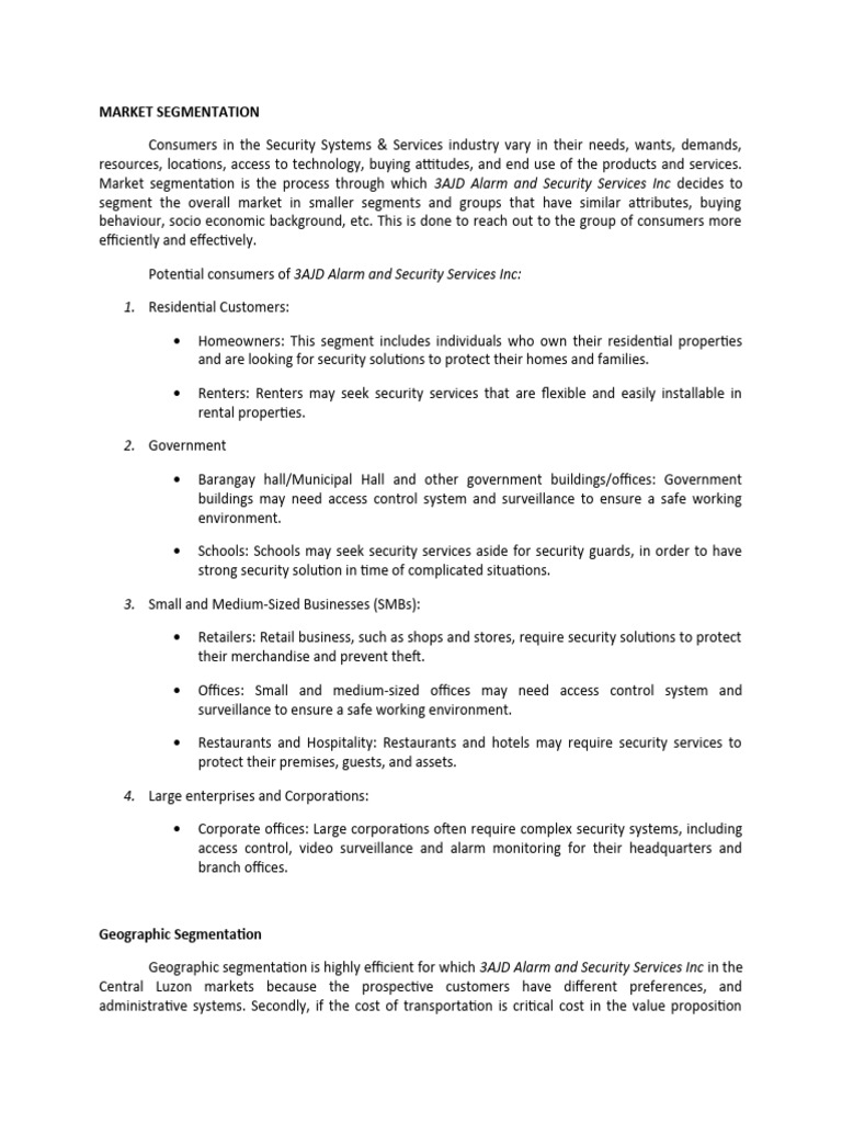 Marketing Segmentation Final | PDF | Market Segmentation | Retail