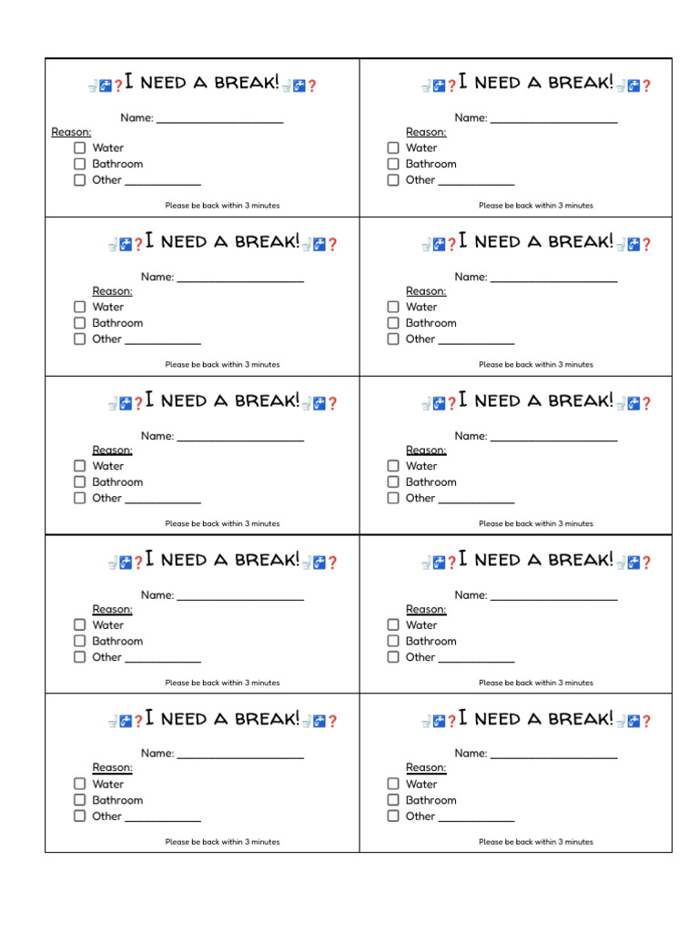 Break Passes | PDF | Toilet | Bathroom
