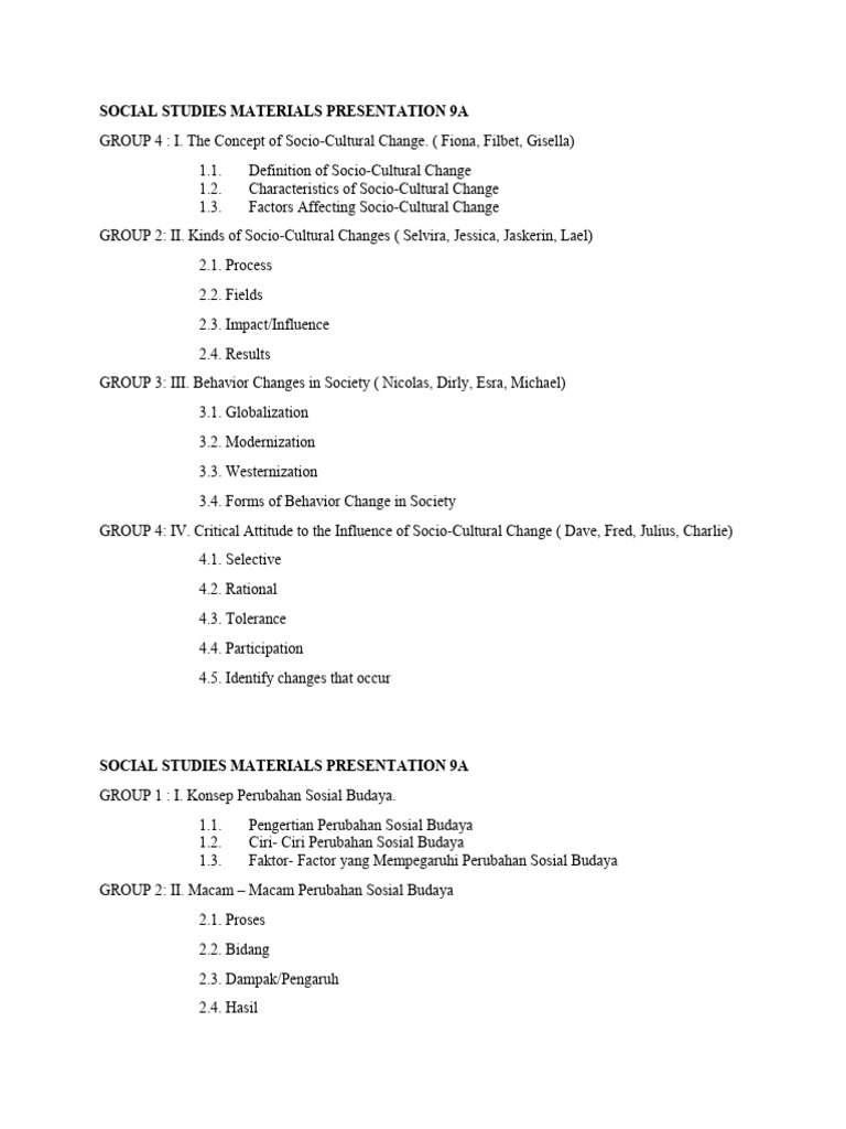 Social Studies Materials Presentation 9a PDF