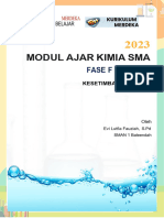 Evi Lutfia - Modul Ajar Kimia - Kesetimbangan Kimia - Fase F