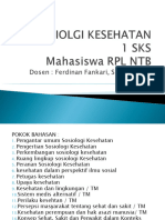 Sosiolgi Kesehatan - RPL